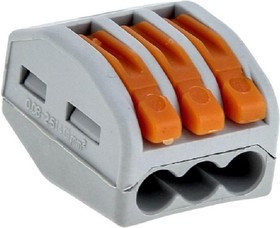 Клемма EKF CMK 222-413 с рычагом 3х0,08-2,5мм2 100шт/уп (plc-smk-413)