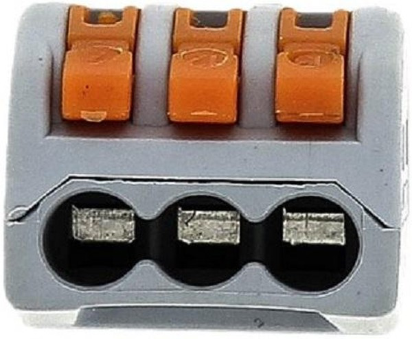 Клемма EKF CMK 222-413 с рычагом 3х0,08-2,5мм2 100шт/уп (plc-smk-413)