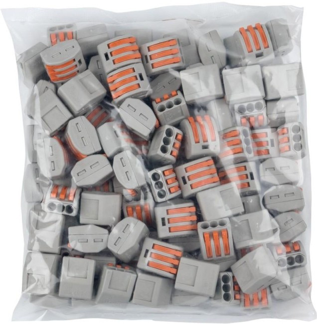 Клемма EKF CMK 222-413 с рычагом 3х0,08-2,5мм2 100шт/уп (plc-smk-413)