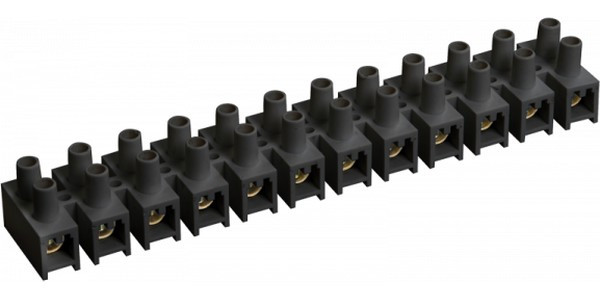 IEK Зажим винтовой ЗВИ-3 н/г 1,0-2,5 мм2 12пар черные