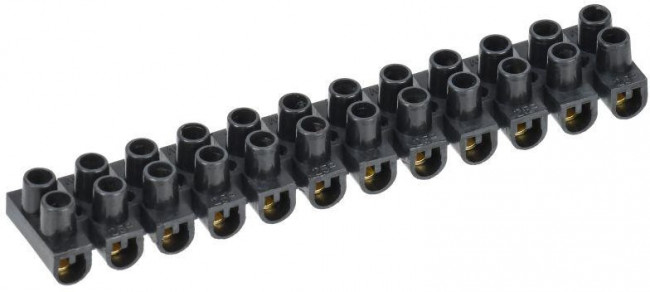 IEK Зажим винтовой ЗВИ-3 н/г 1,0-2,5 мм2 12пар черные