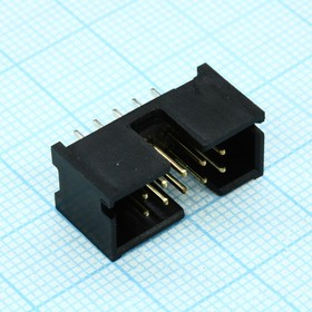 103308-1, Разъем типа провод-плата, 2.54 мм, 10 контакт(-ов), Сквозное Отверстие туба
