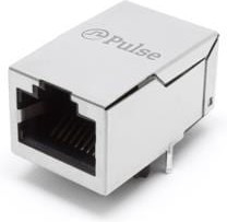 JXR1-0005NL, Modular Connectors / Ethernet Connectors Magjack RJ45 1X1 100D 1:1 TH PIP ICM