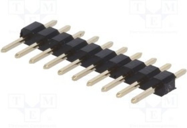 ZL303-10P, Штыревой штыревое "папа" PIN 10 прямой 2мм THT 1x10