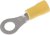 FVWS5.5-6(LF), FV Insulated Ring Terminal, M6 (1/4) Stud Size, 2.6mm² to 6.6mm² Wire Size, Yellow FVWS5.5-6(LF), FV Insulated Ring Terminal, M6 (1/4) Stud Size, 2.6mm² to 6.6mm² Wire Size, Yellow