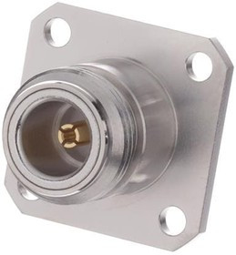 R161416130, RF Connectors / Coaxial Connectors N / SQUARE FLANGE JACK RECEPTACLE WITH CYLINDRICAL CONTACT