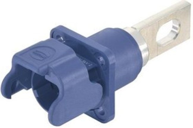 09930010309, Heavy Duty Power Connectors Han S Bulkhead Mount Housing, blue, M20, w/ male contact busbar 09930010309, Heavy Duty Power Connectors Han S Bulkhead Mount Housing, blue, M20, w/ male contact busbar