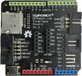 DF-DFR0074, Модуль shield, Назначение ARDUINO, прототипный, штыревая планка