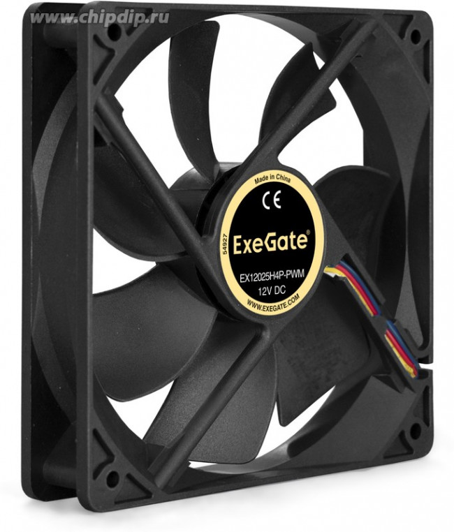 Exegate EX283392RUS Вентилятор ExeGate E12025H4P-PWM, 120x120x25 мм, гидродинамический, 4pin, PWM, 24dBA Exegate EX283392RUS Вентилятор ExeGate E12025H4P-PWM, 120x120x25 мм, гидродинамический, 4pin, PWM, 24dBA