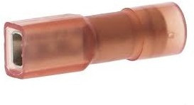 FDFNYD1-110(8), Гнездо ножевое 2,8мм изолированное красное под обжим