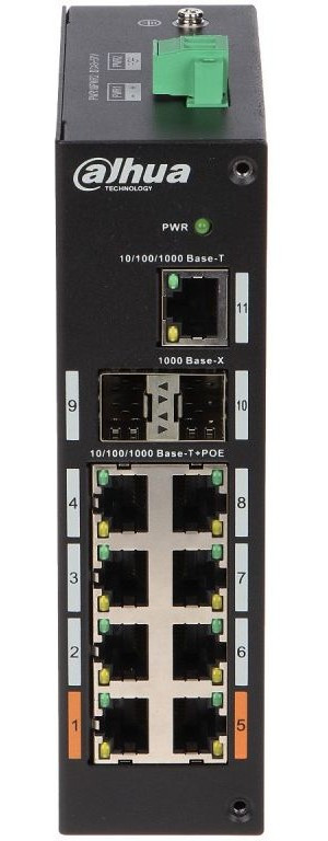 Коммутатор Dahua DH-PFS3211-8GT-120 8x1Гбит/с 2SFP 6PoE+ 120W неуправляемый Коммутатор Dahua DH-PFS3211-8GT-120 8x1Гбит/с 2SFP 6PoE+ 120W неуправляемый