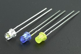 Светодиод цилиндрический 3x4мм, желтый, 100мкд, линза желтая матовая, SL-309UYDSX-03N; №14658Y СД 3 x 4 \жел\ 100\\жел мат\SL-309UYDSX-03N