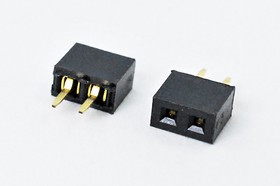 Разъем PBS2-1x 2 розетка, шаг P2.0, контакты 2P, h-4.5, монтаж на плату