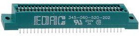 345-032-520-202, Card Edge Connector, Dual Side, 1.57 мм, 32 Contacts, Монтаж в Сквозное Отверстие, Straight, Пайка