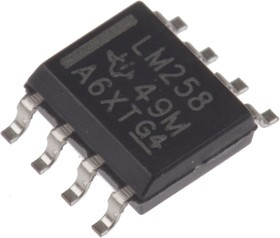 LM258D, LM258D, Precision, Op Amp, 700kHz, 5 28 V, 8-Pin SOIC