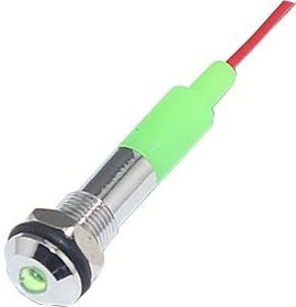 FL1M-6SW-1-G110V, LED Panel Mount Indicators LED GRN 6MM NUT 110VAC/DC FL1M-6SW-1-G110V, LED Panel Mount Indicators LED GRN 6MM NUT 110VAC/DC