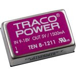 TEN 8-1211, DC/DC преобразователь, 8Вт, вход 9-18В, выход 5В/1.5A
