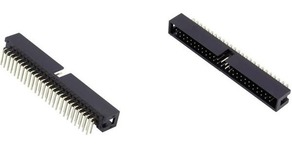 BH-10R (DS1013-10R) (IDC-10MR), Вилка на плату угловая 10pin 2.54мм
