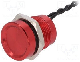 PS165Z10Y51, Переключатель: пьезоэлектрический, Пол: 2, SPST-NO, 0,2A/24ВAC