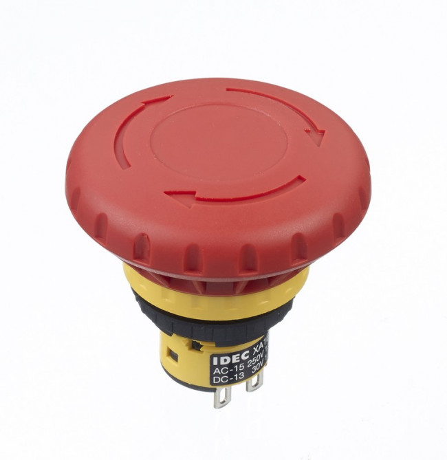 XA1E-BV4U02R, Переключатель выключатель безопасности 2 NC x2 16мм красный