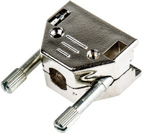 2801-0106-01, MHED Series ABS D Sub Backshell, 9 Way, Strain Relief 2801-0106-01, MHED Series ABS D Sub Backshell, 9 Way, Strain Relief