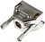 2801-0106-01, MHED Series ABS D Sub Backshell, 9 Way, Strain Relief