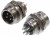 1-566-4, Разъем MIC-12, 4Pin, "штекер", металл на корпус