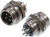 1-566-4, Разъем MIC-12, 4Pin, "штекер", металл на корпус