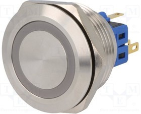 V28-11E-24R-S, Переключатель: антивандальный, Пол: 2, SPDT, 3A/220ВAC, 5A/24ВDC