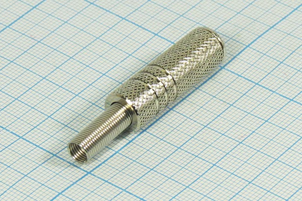 Гнездо 3,5моно, 2C[Ni], на кабель, пружинный хвост, металл, NP-321; №9066 гн 3,5моно\2C[Ni]\каб\пруж хвост\мет\NP-321\