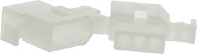 03-06-2031, STANDARD .062" Male Connector Housing, 3.68mm Pitch, 3 Way, 1 Row 03-06-2031, STANDARD .062" Male Connector Housing, 3.68mm Pitch, 3 Way, 1 Row