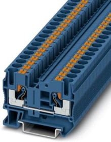 3211819, PT 6 BU Series Blue Component Terminal Block, 10mm², Push In Termination, ATEX, IECEx 3211819, PT 6 BU Series Blue Component Terminal Block, 10mm², Push In Termination, ATEX, IECEx