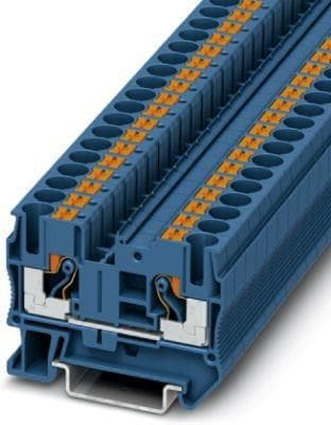 3211819, PT 6 BU Series Blue Component Terminal Block, 10mm², Push In Termination, ATEX, IECEx 3211819, PT 6 BU Series Blue Component Terminal Block, 10mm², Push In Termination, ATEX, IECEx