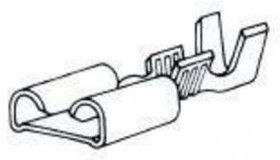 1-160304-2, Контакт обжимной гнездо 6.35*0.8мм 13-17AWG Серия FASTON 250