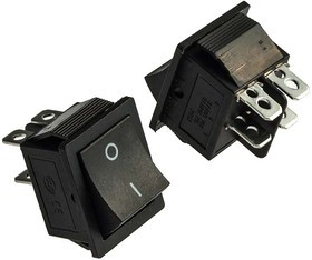 KCD4-201-C3-B/4P on-off, Клавишный переключатель KCD4-201-C3-B/4P, ON-OFF