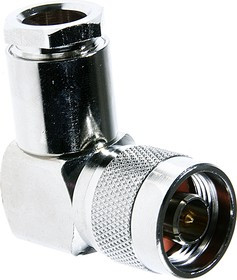 HYR-0305E (GN-305E), Разъем N, штекер угловой, RG-213, зажим (Clamp)