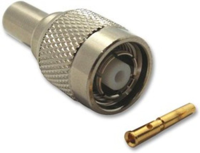 RT1121A1-NT3G-H155-50, Разъем РЧ / Коаксиальный, TNC Коаксиальный, Прямой Штекер, Обжимной, 50 Ом