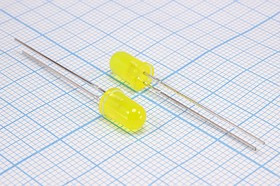 BT-304YED-31-589J-A1-SC, Светодиод желтый 40° d=5мм; №15859Y СД 5 x 9 \жел\ 870\ 40\жел мат\BT-304YED-31-589J