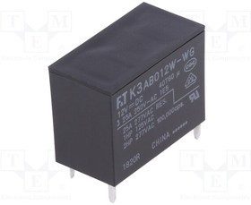 FTR-K3AB012W-WG, Реле: электромагнитное, SPST-NO, Uобмотки: 12ВDC, 25А, PCB, 780мВт