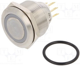 LAS1GQ25-11EB12VS, Переключатель: антивандальный, Пол: 2, SPDT, 3A/220ВAC, 5A/24ВDC