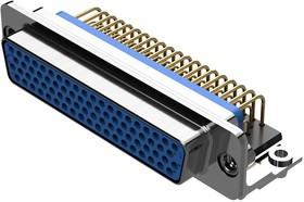 MCDD78MG4R7N0K/AA-15, HD D SUB CONN, R/A PLUG, 78POS, DD, THT