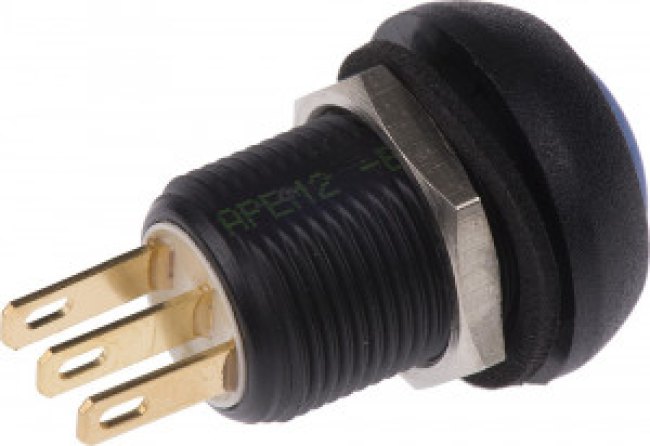 IMR7Z4B2UL, Apem Push Button Switch, Momentary, Panel Mount, 13.6mm Cutout, SPDT, 28V dc, IP67