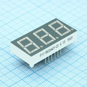 FYT-5631AUY-21, 14.2mm OK Жёлтый 50-190mcd