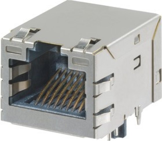 93627-3608, Модульный разъем, RJ45 Jack, 1 x 1 (Порт), 8P8C, Cat5e, Монтаж в Панель
