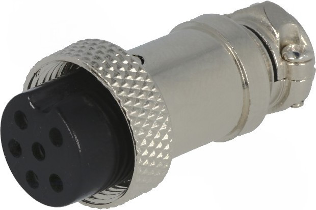 MIC326, Вилка; микрофонный; "мама"; PIN:6; на провод; прямой