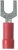 PV18-8F-CY, TERMINAL, FORK TONGUE, #8, 18AWG