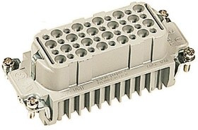 09212403101, Heavy Duty Power Connector Insert, 10A, Female, Han D HMC Series, 40 Contacts