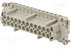 T1319320132-000, Разъем для тяжелых условий, M32, Hood, Side Entry, Корпус из Сплава Алюминия, 32A