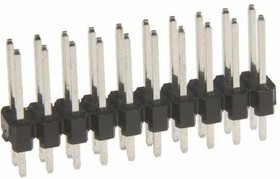 M20-9720745, Headers &amp; Wire Housings 07+07 DIL VERTICAL PIN HEADER GOLD HT