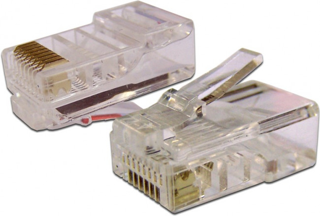 Коннектор Lanmaster (TWT-PL45-8P8C-6) UTP кат.6 RJ45 прозрачный (упак.:100шт)